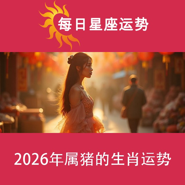 2026年属猪的生肖运势