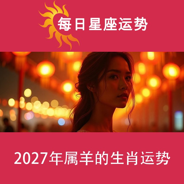 2027年属羊的生肖运势