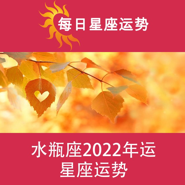 水瓶座 2022星座年运