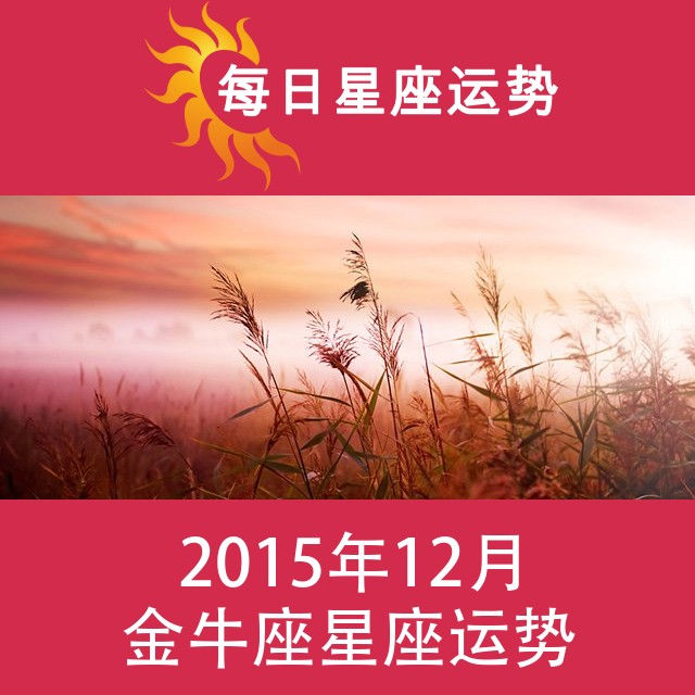 金牛座 2015年12月星座月运