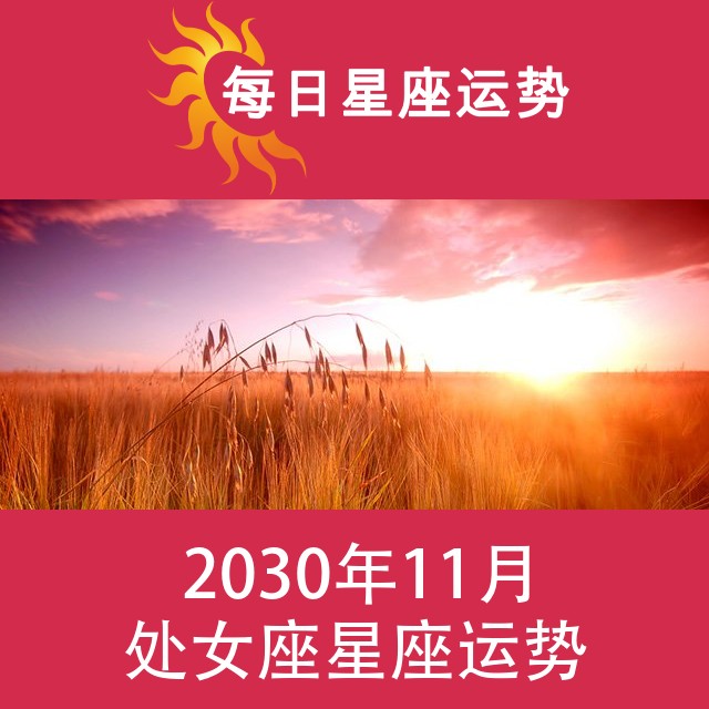 处女座 2030年11月星座月运