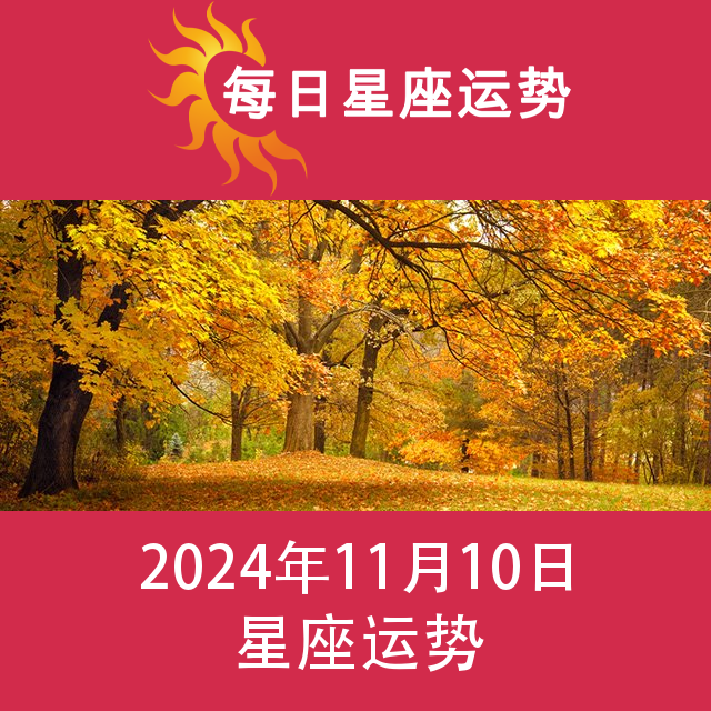 2024年11月10日 的每日星座运势预测